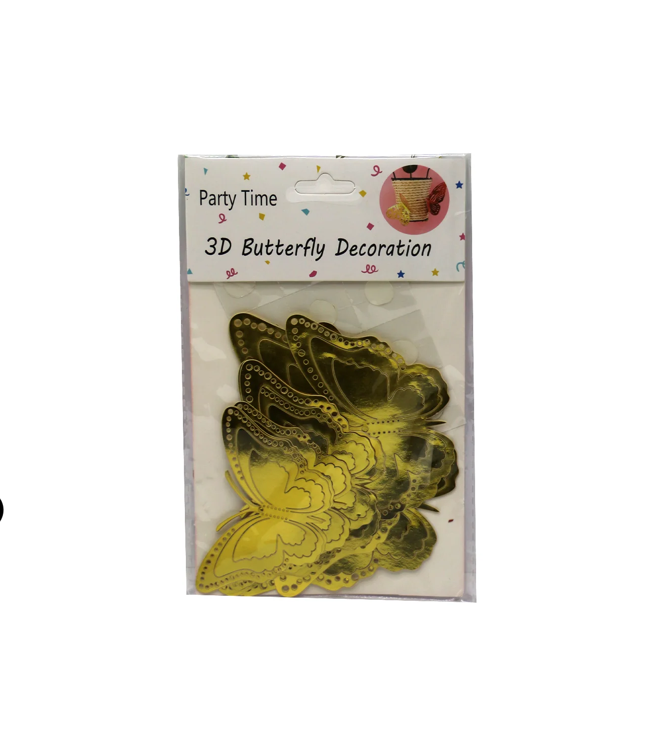 3d sticker butterfly decoration 12pc bf-120