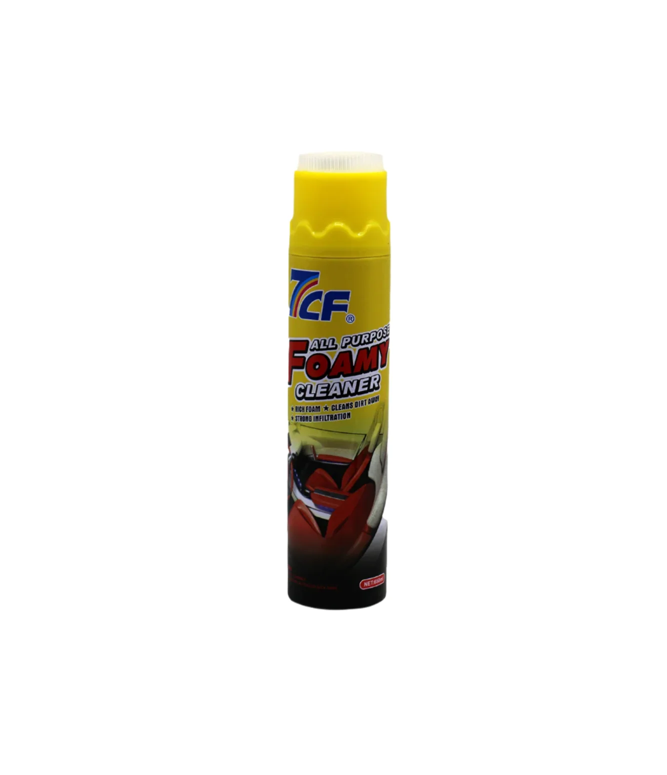 7cf all purpose foamy cleaner with brush 650ml