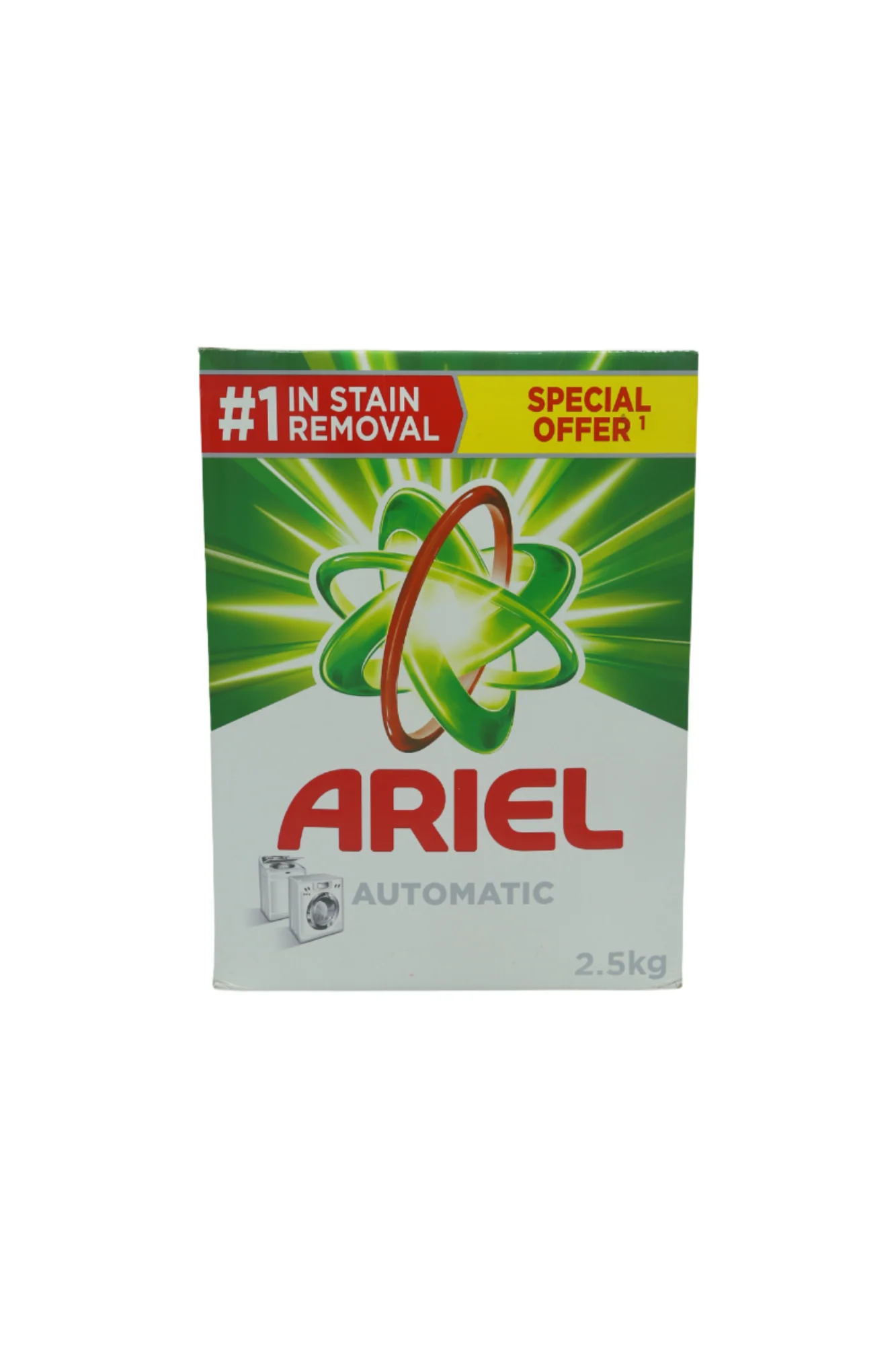 ariel powder automatic 2.5kg green
