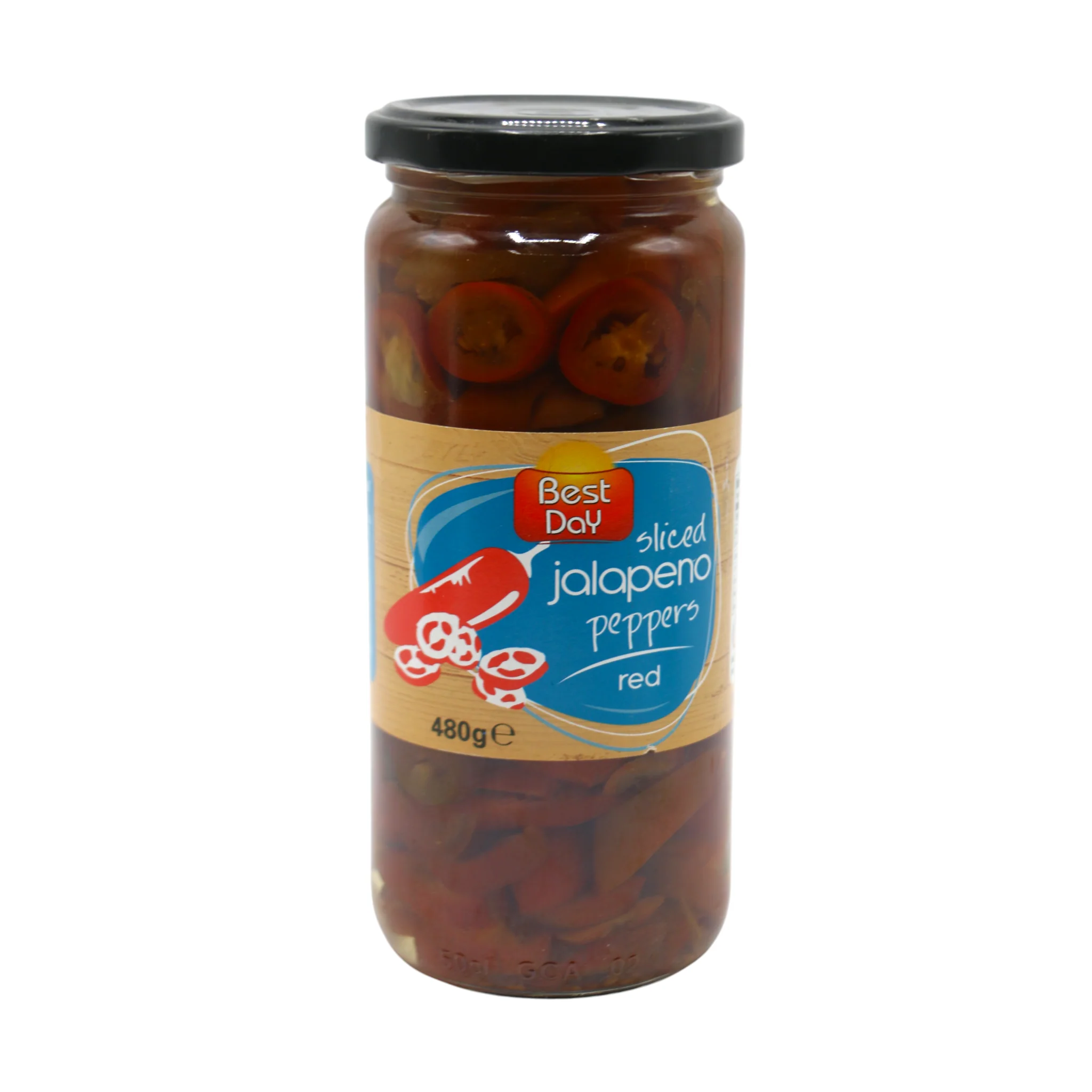 best day sliced jalapeno pepper red 480g