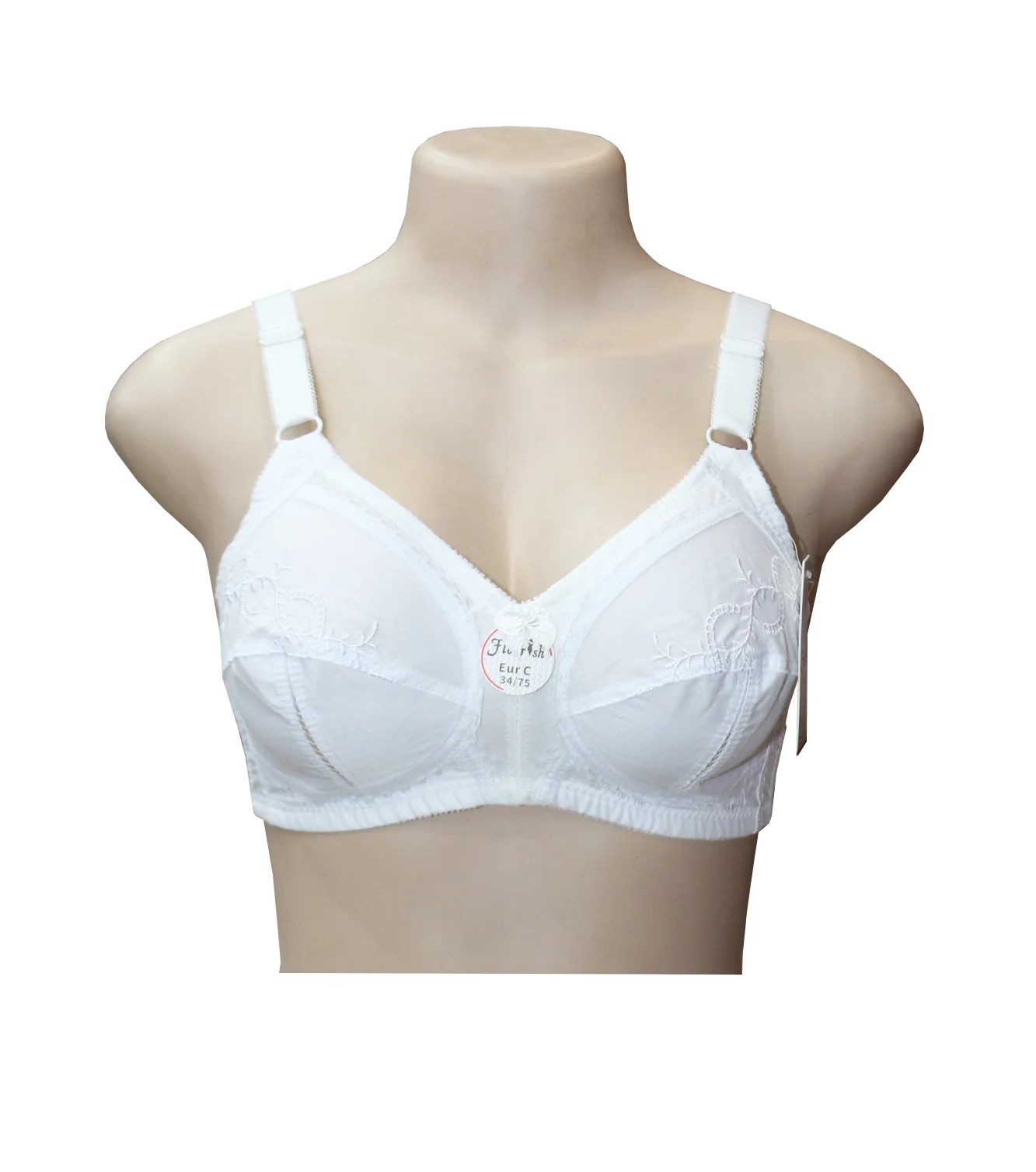 bra flourish citin white 32d