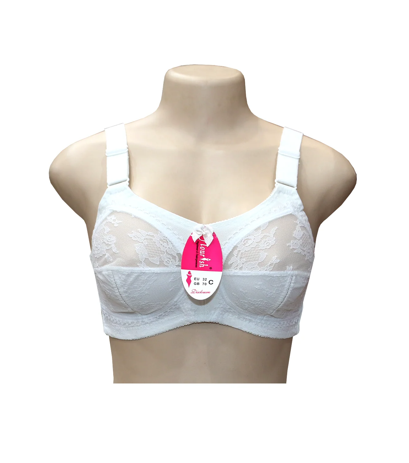 bra flourish disclosure white 42f