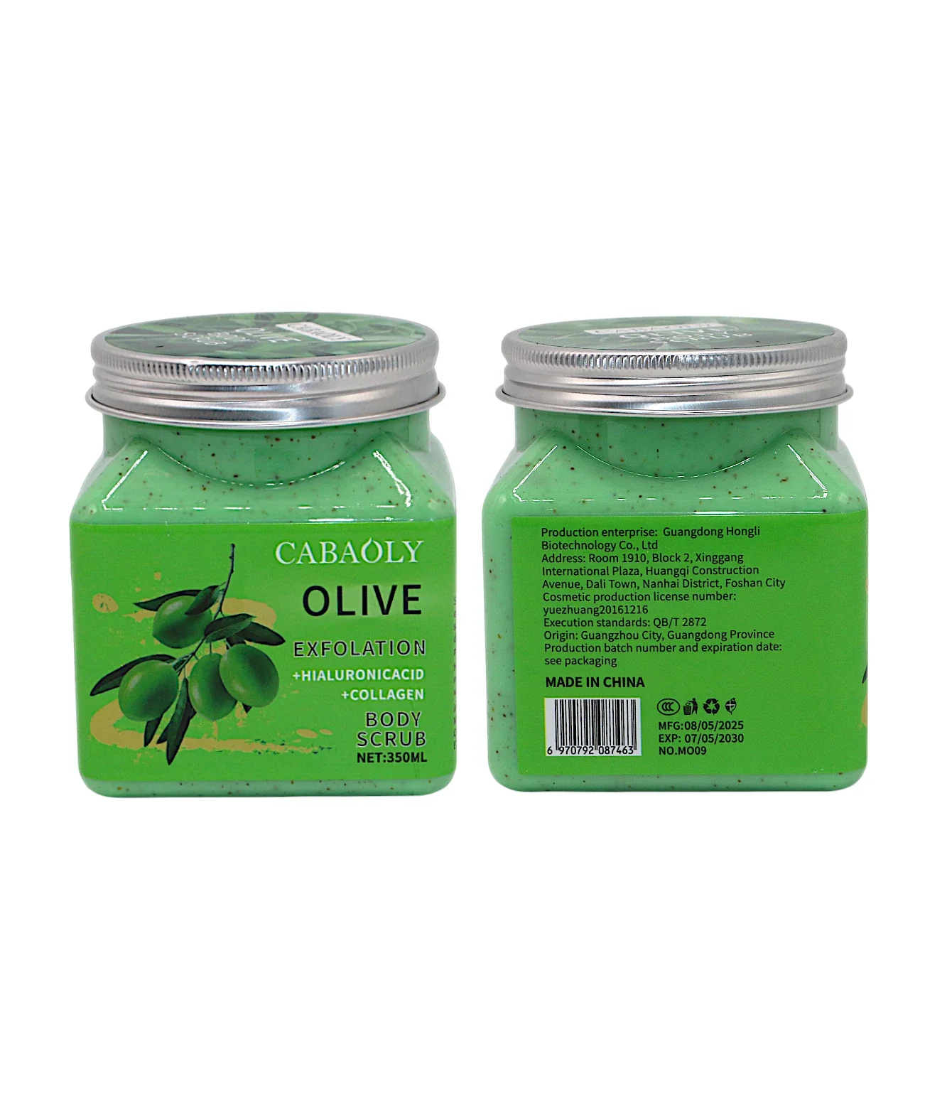 cabaoly body scrub olive 350ml china m009
