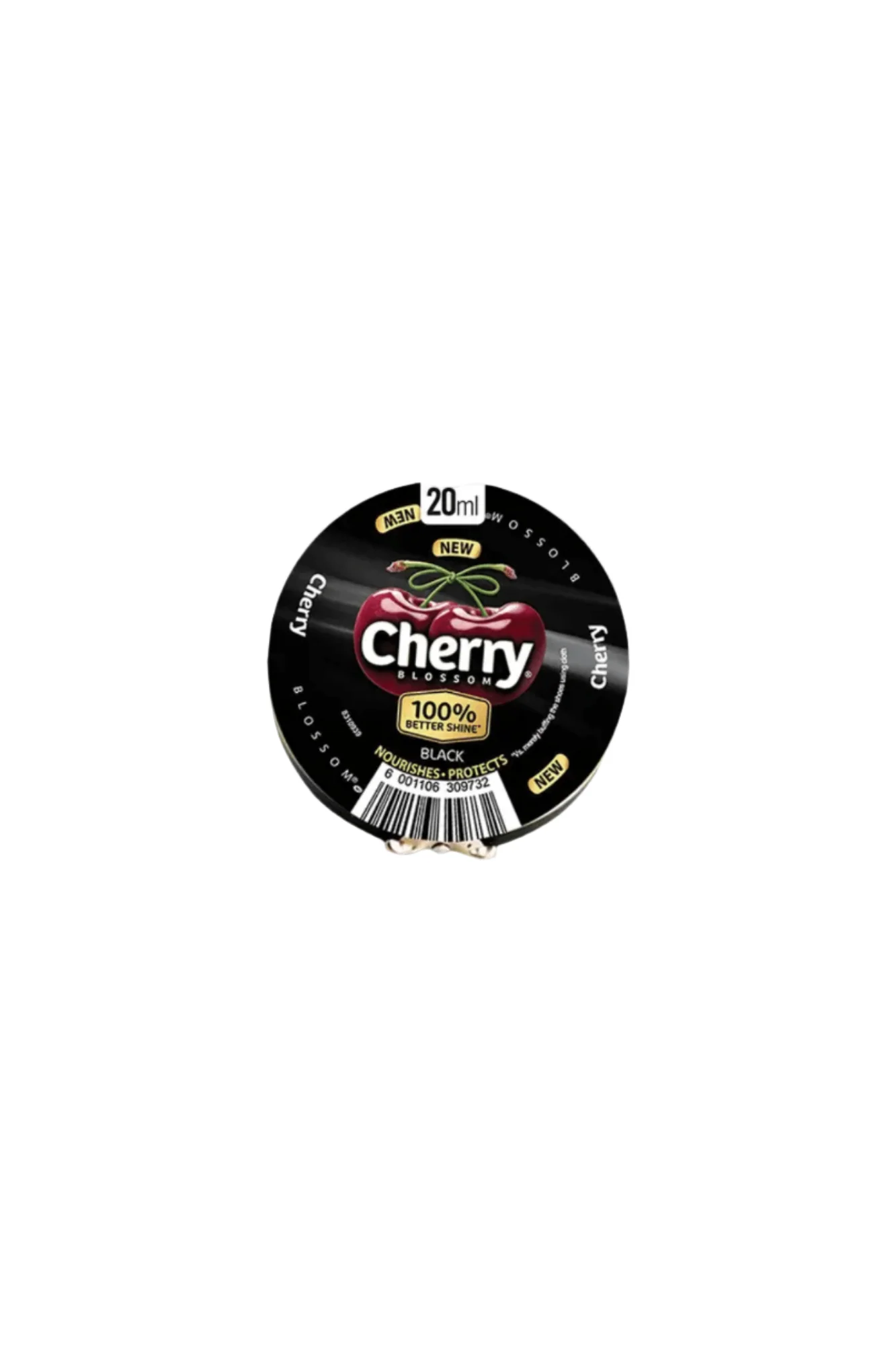 cherry blossom shoe polish black 20ml