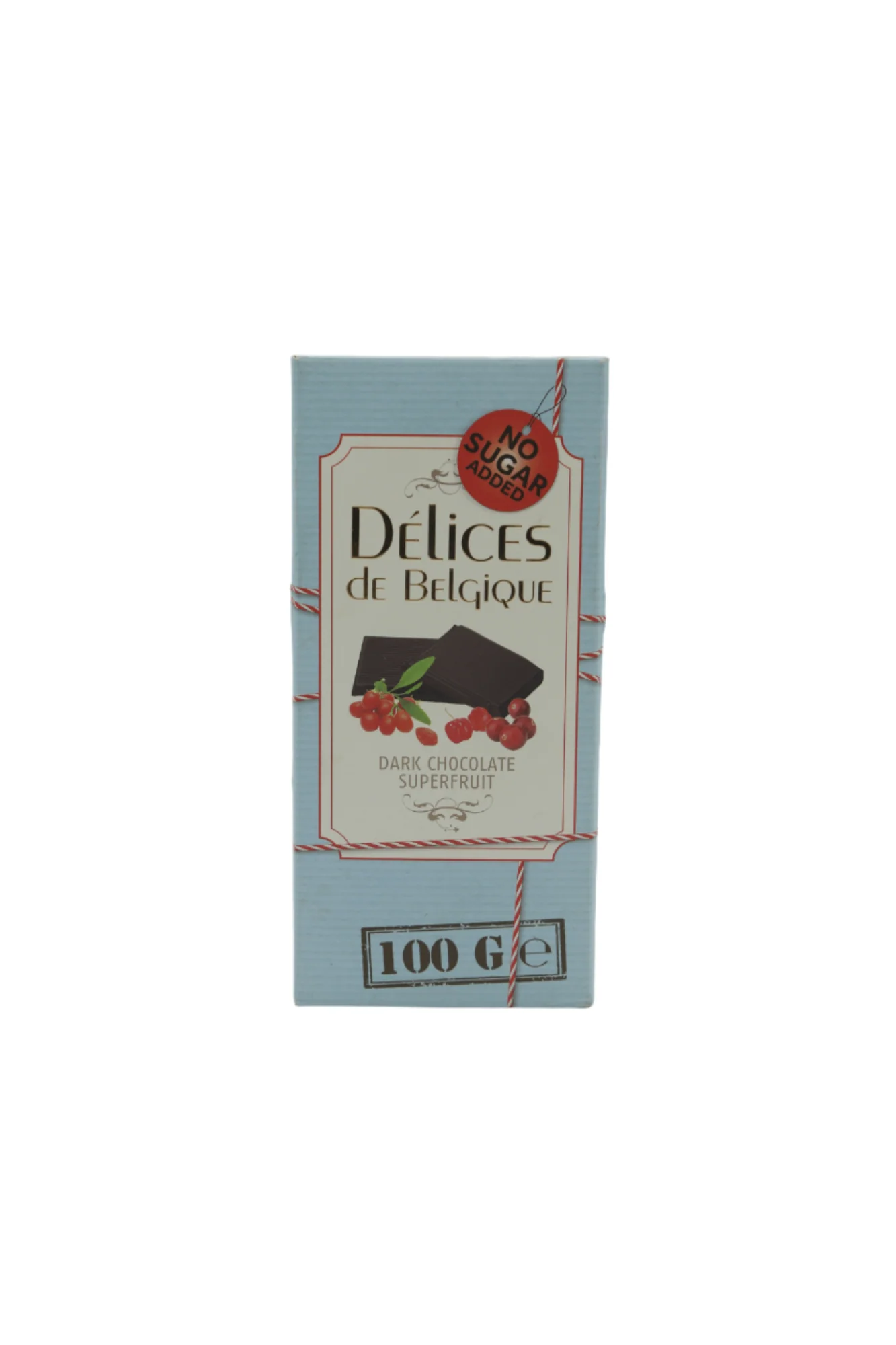 delices chocolate dark super fruit 100g