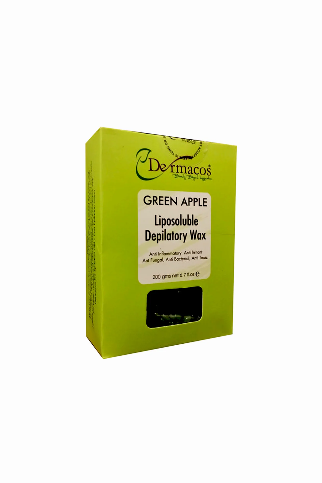 dermacos green apple beans wax 200g