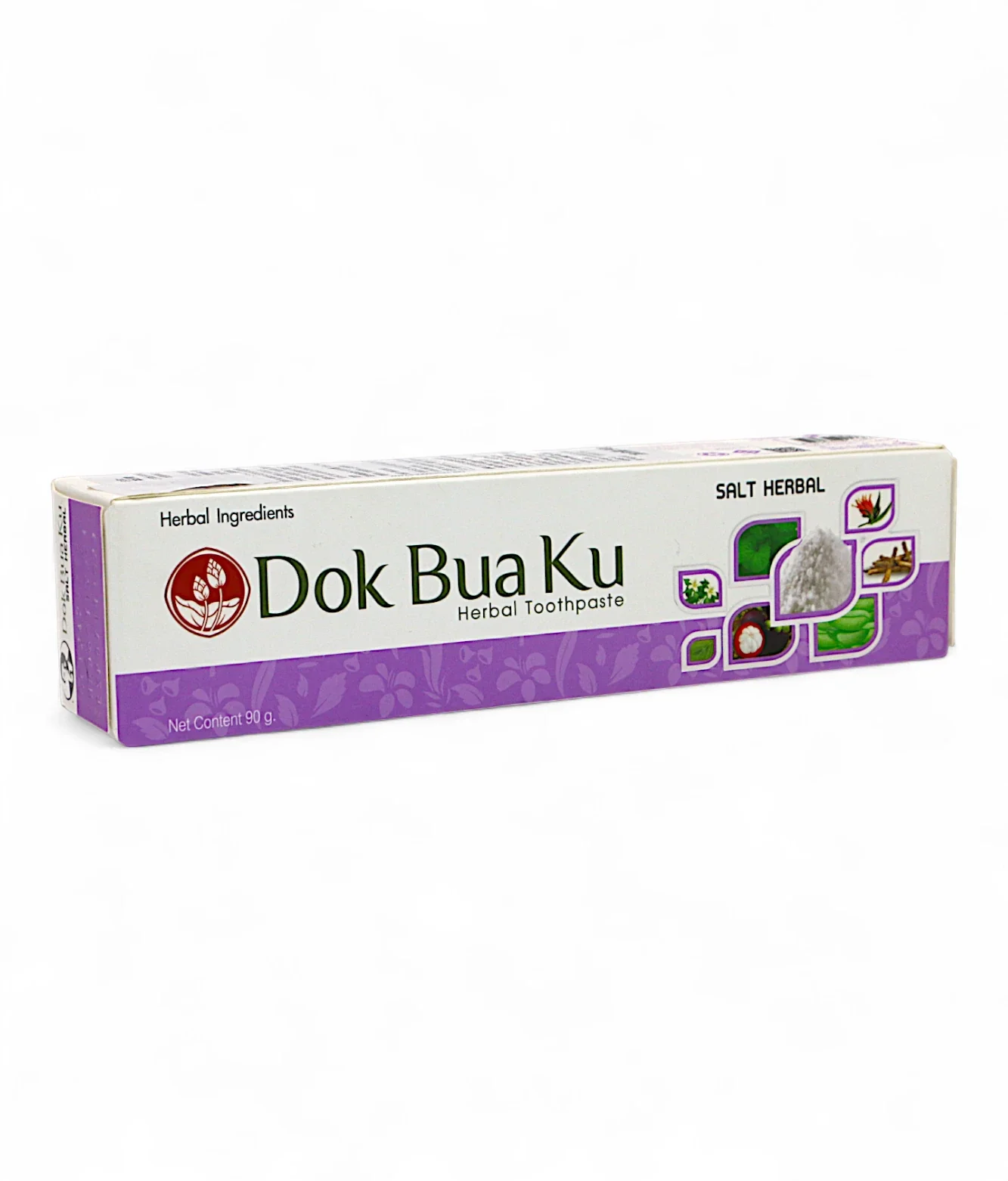 dok bua ko toothpaste salt herbal 90g thailand