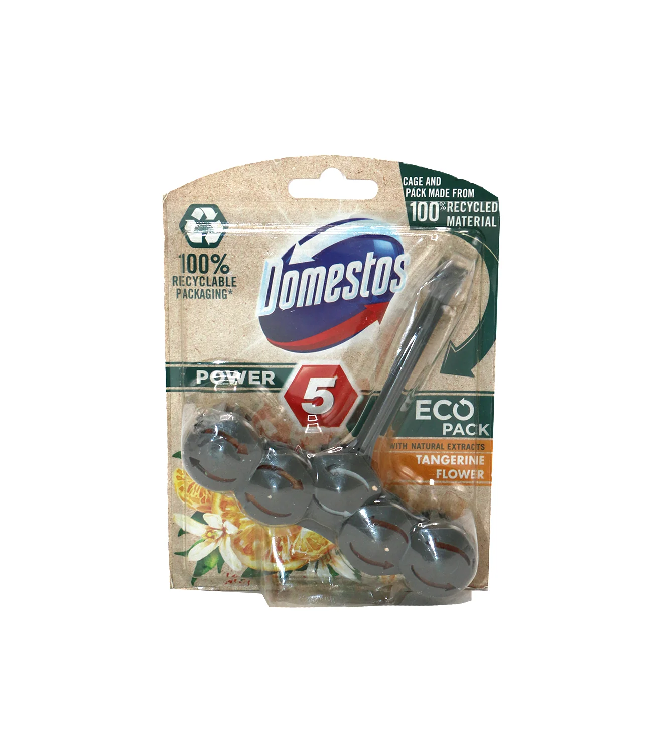 domestos toilet block tangerine flower 55g