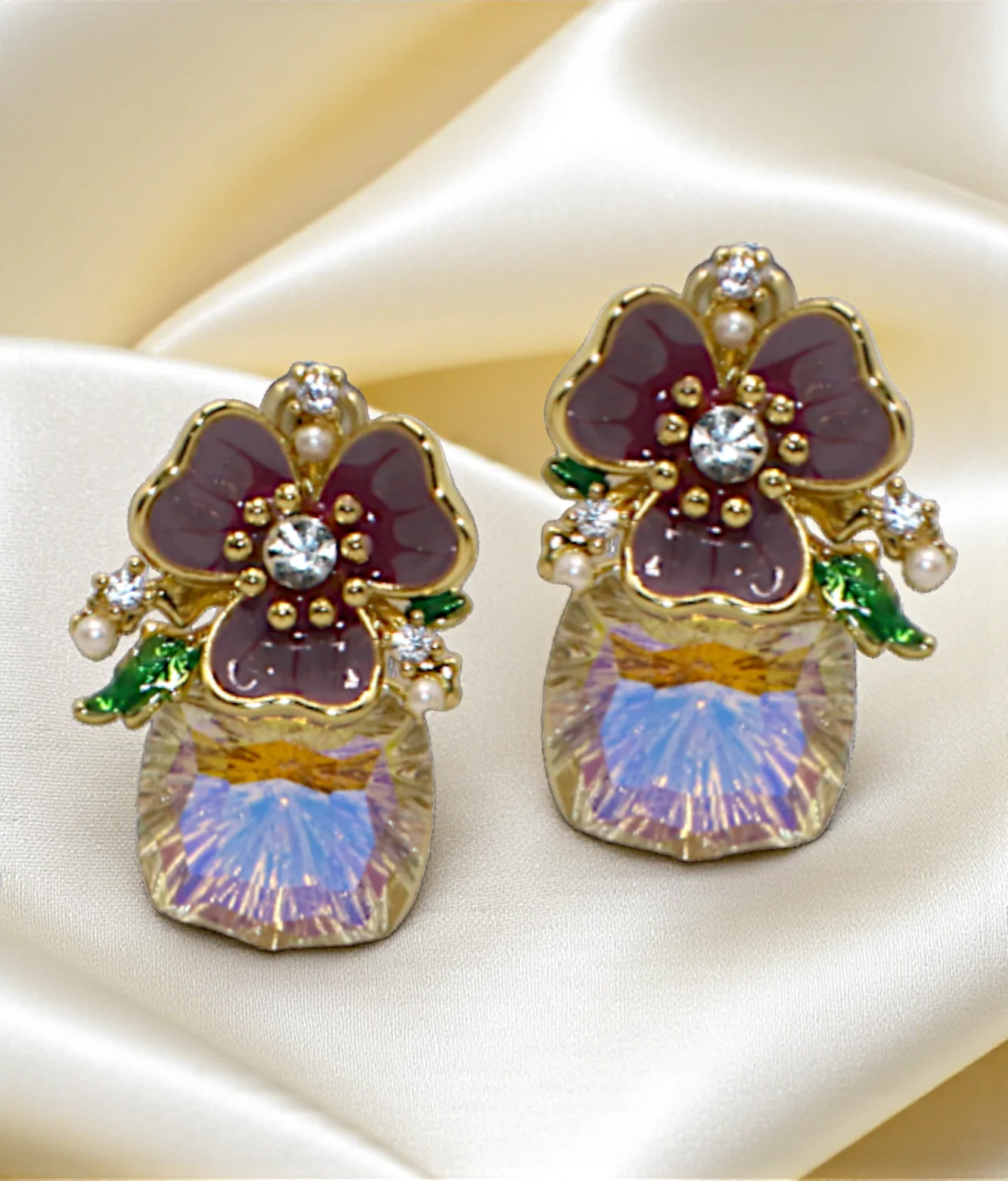 ear ring unique multi beads & stones china
