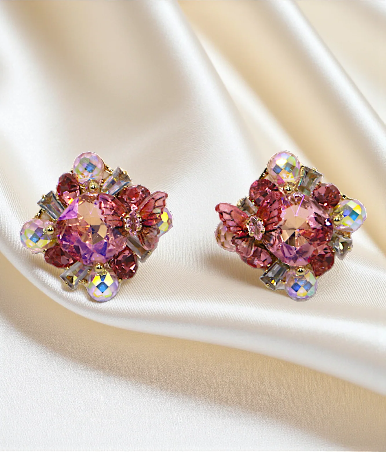 ear ring untique crystal stone china