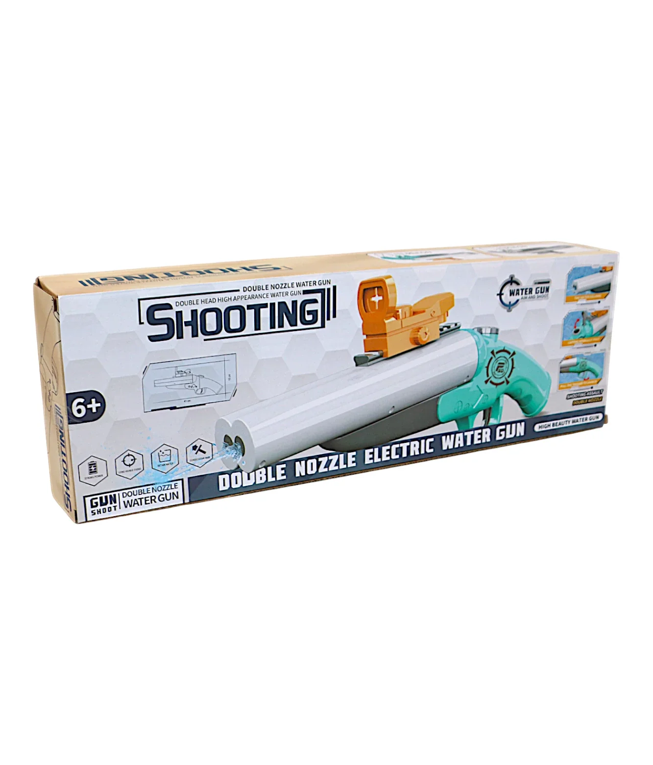 electric double nozzle water gun chargeable - Image 2