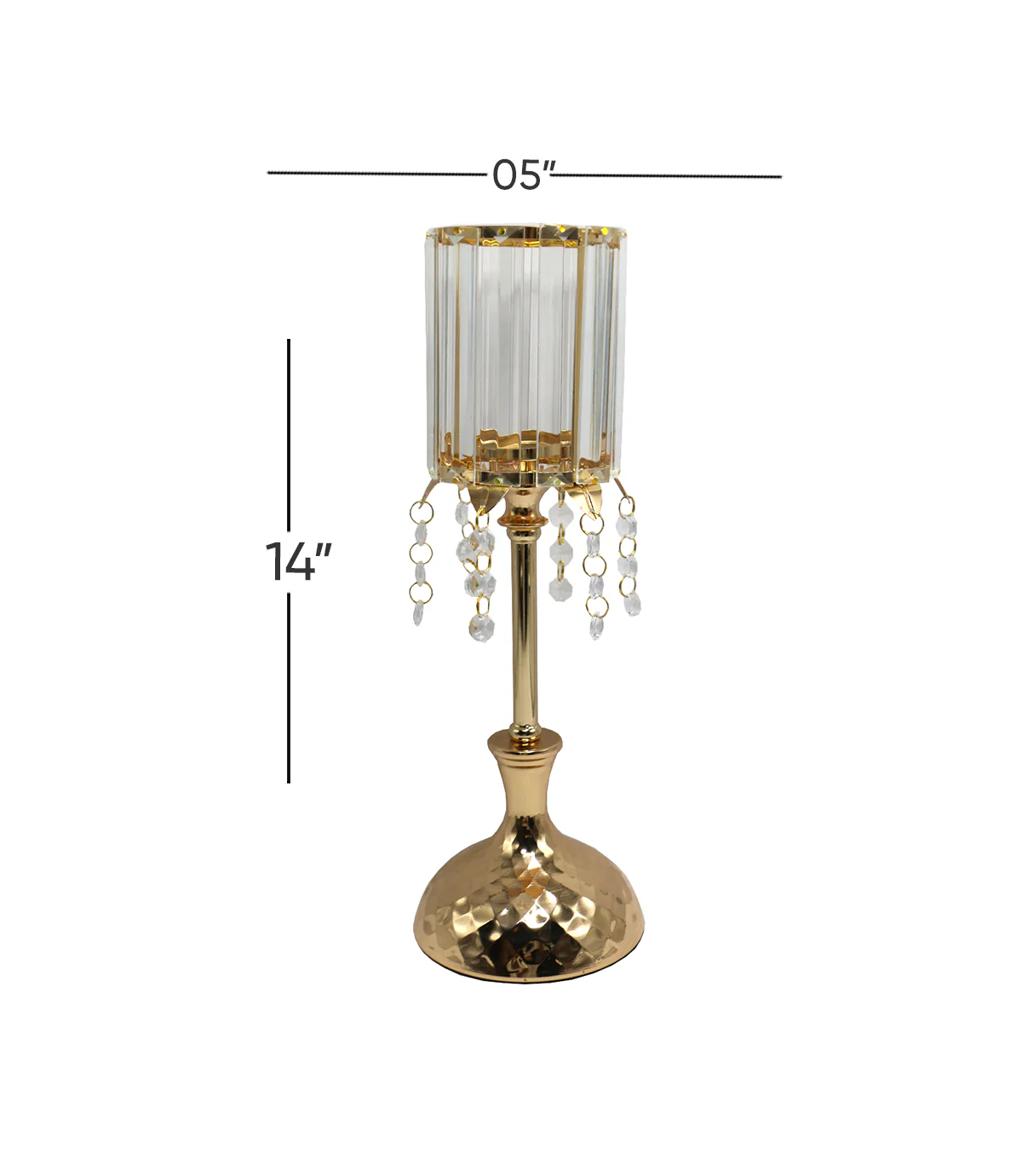 fancy candle stand 14"x5" china 736b - Image 2