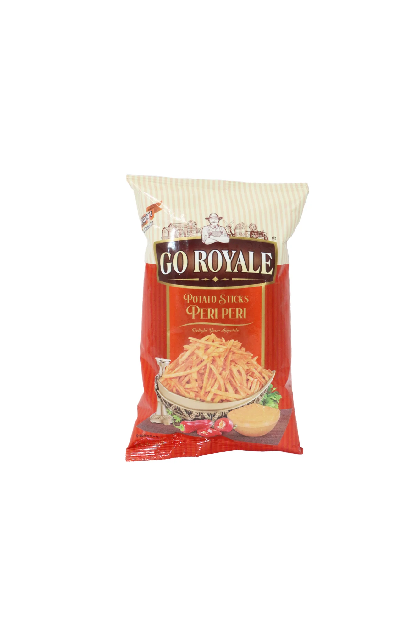 go royale peri peri potato sticks 98g