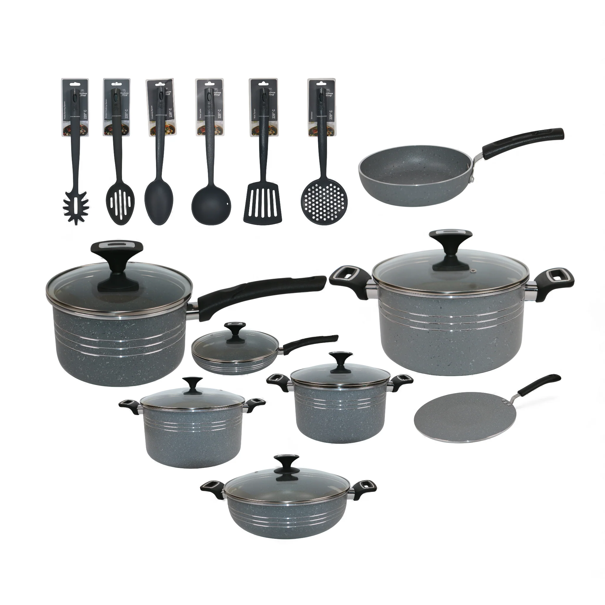 kitchen king nonstick kitchen set 20pc pak