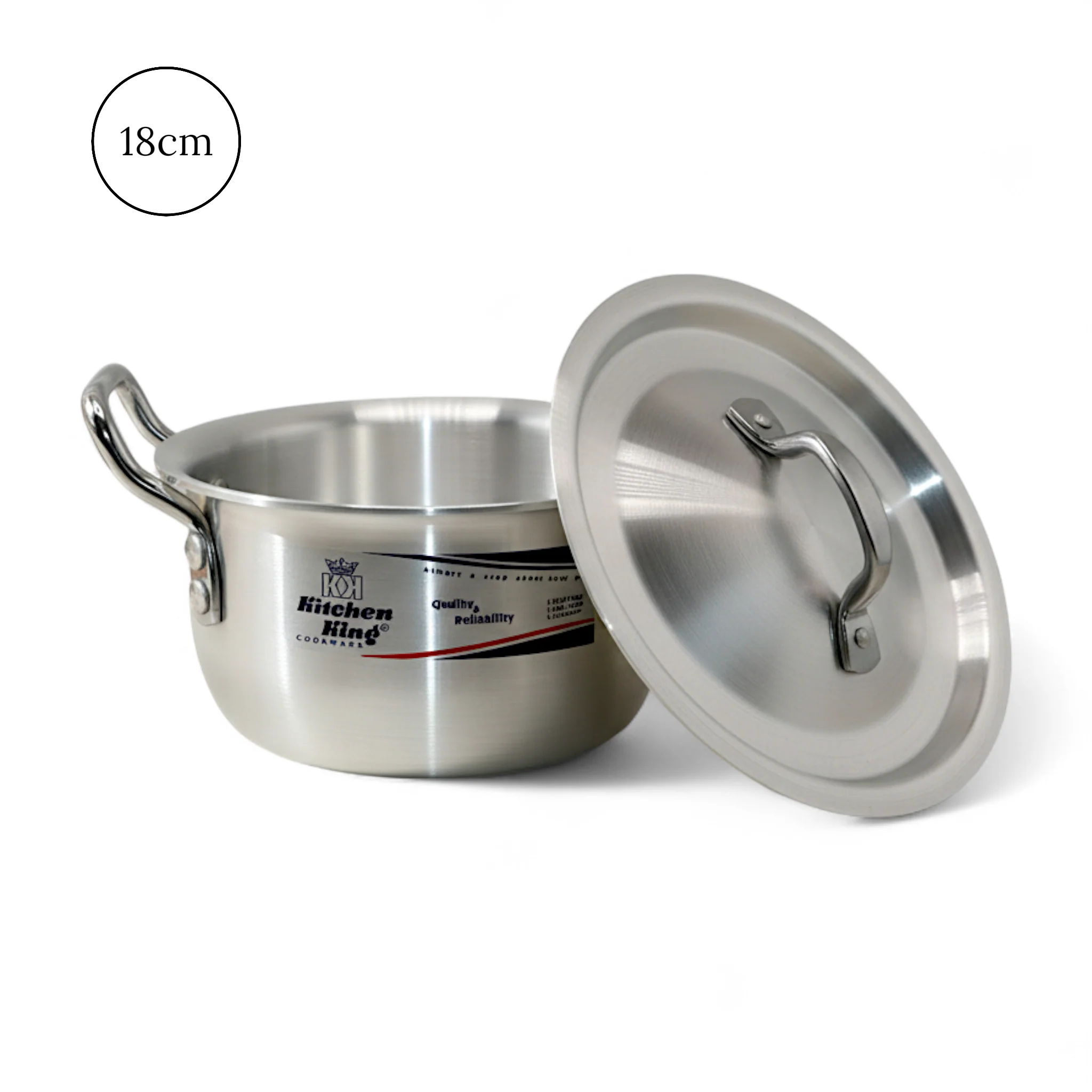 kitchen king ss container 18cm pak topical