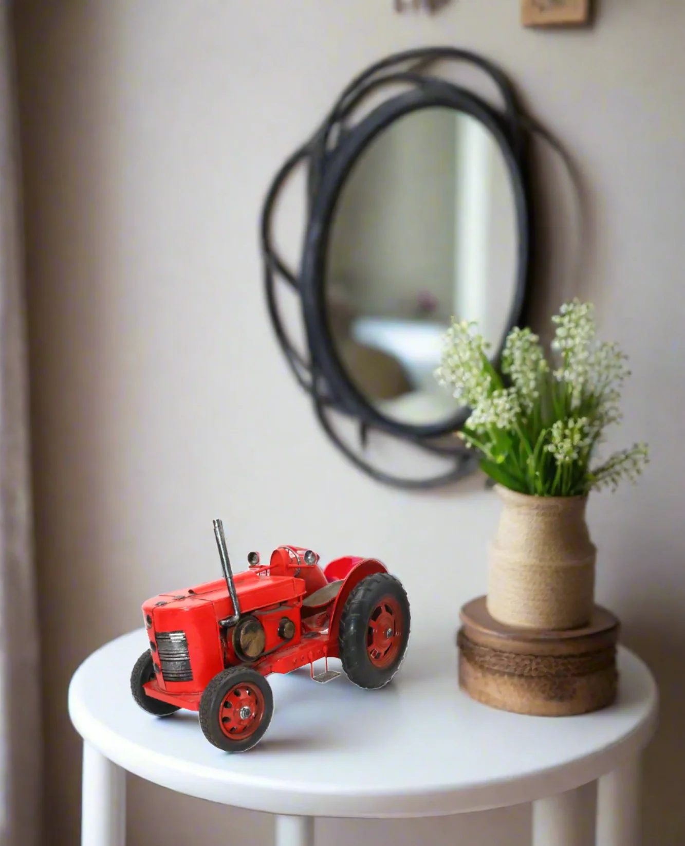 metal tractor antiqe model 8"x13x6.5 china d537