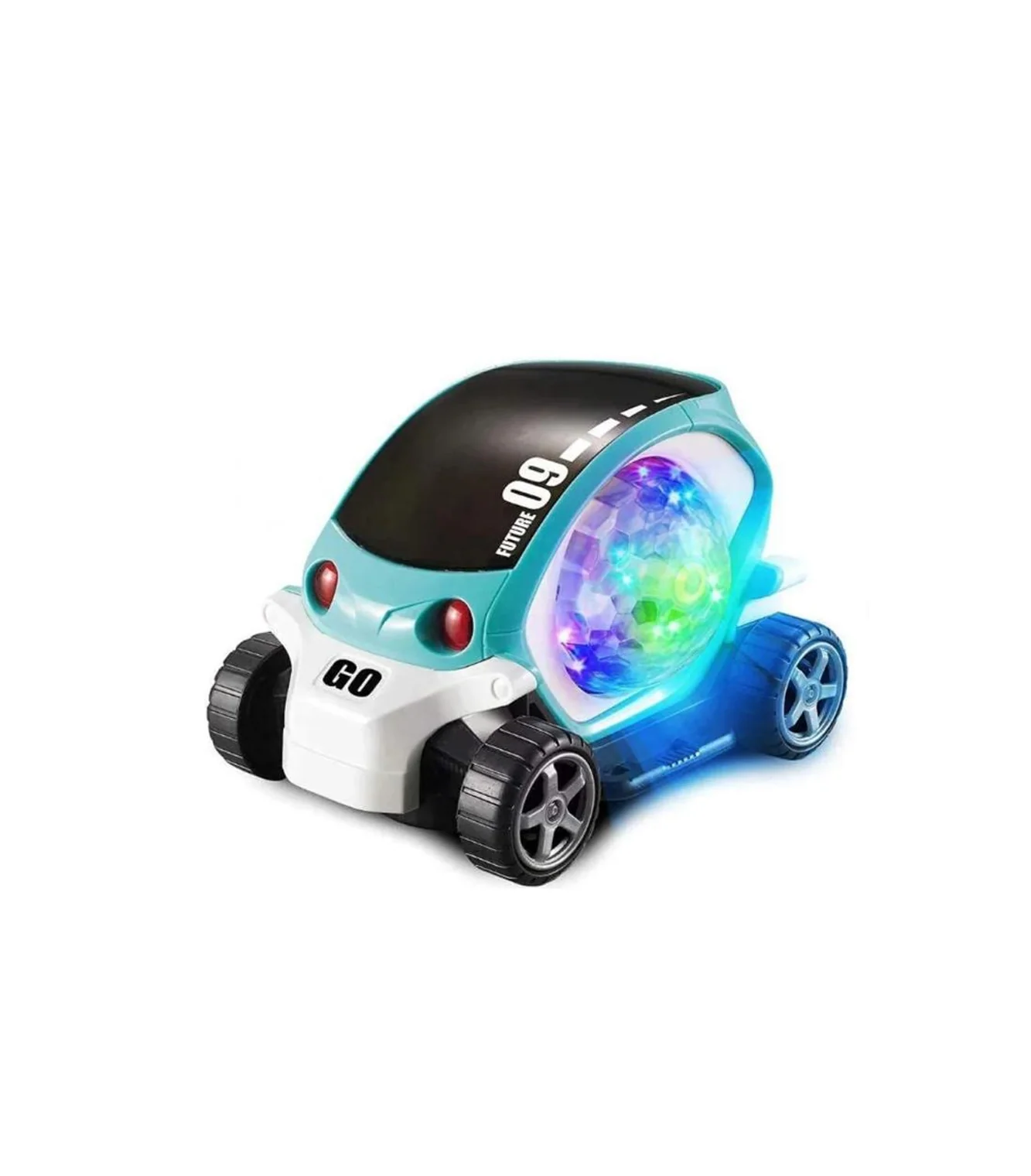 musical concept car with projection lights