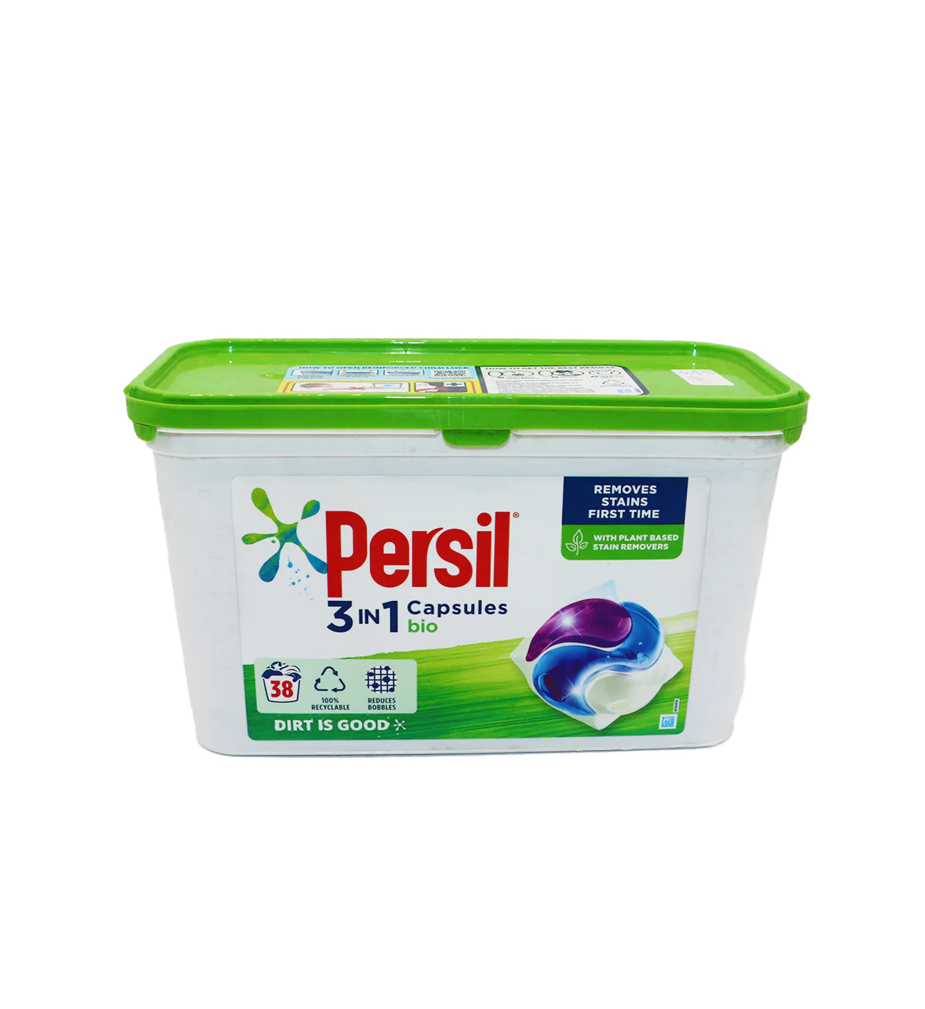 persil washing capsules 3in1 bio 38pc 1026g