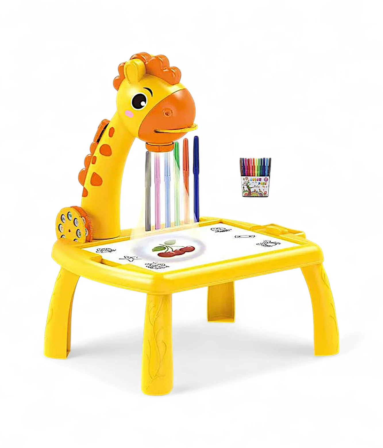 projection painting giraffe with music & lights t471