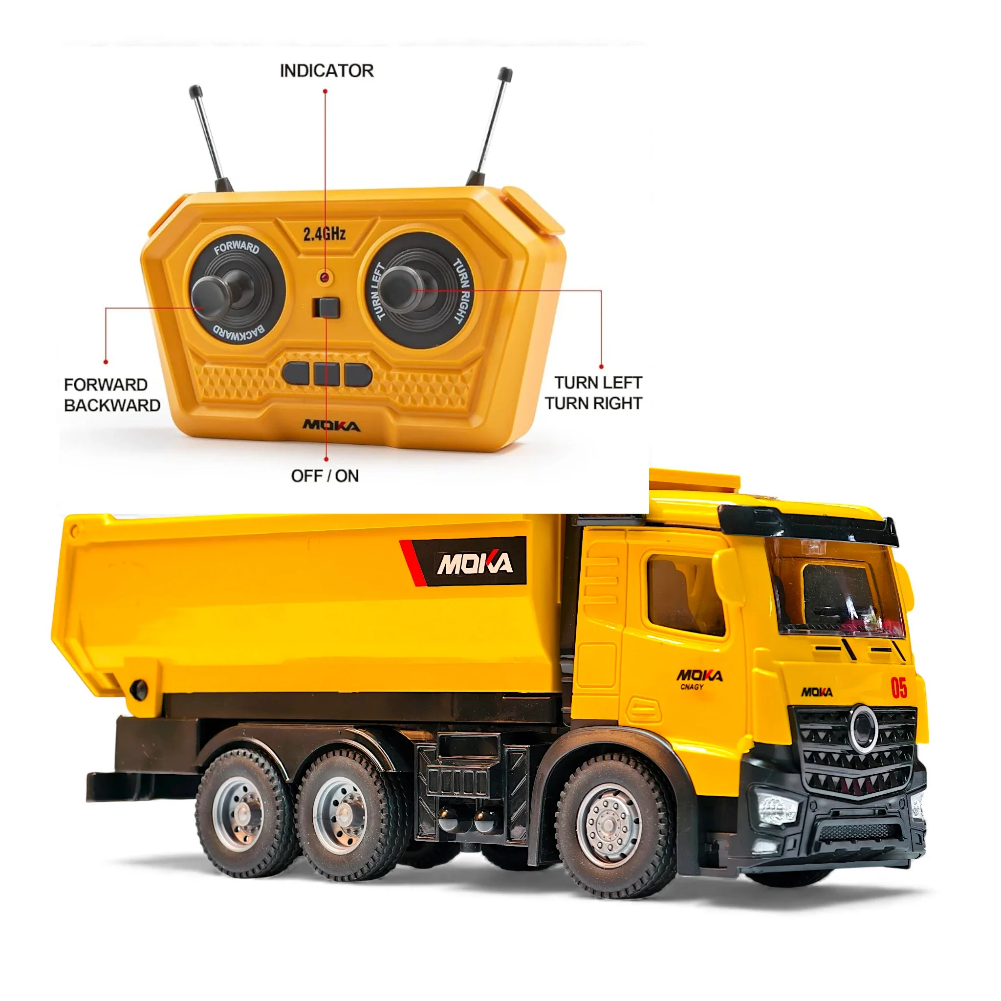 remote control moka truck chargeable with usb t