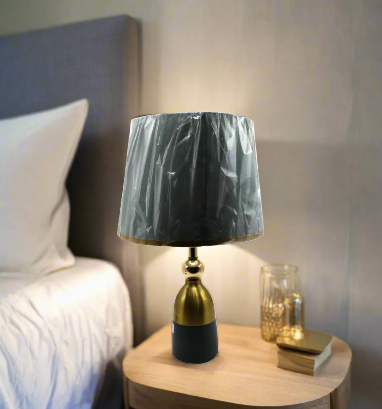 table lamp metal 17.5"x10 china d756
