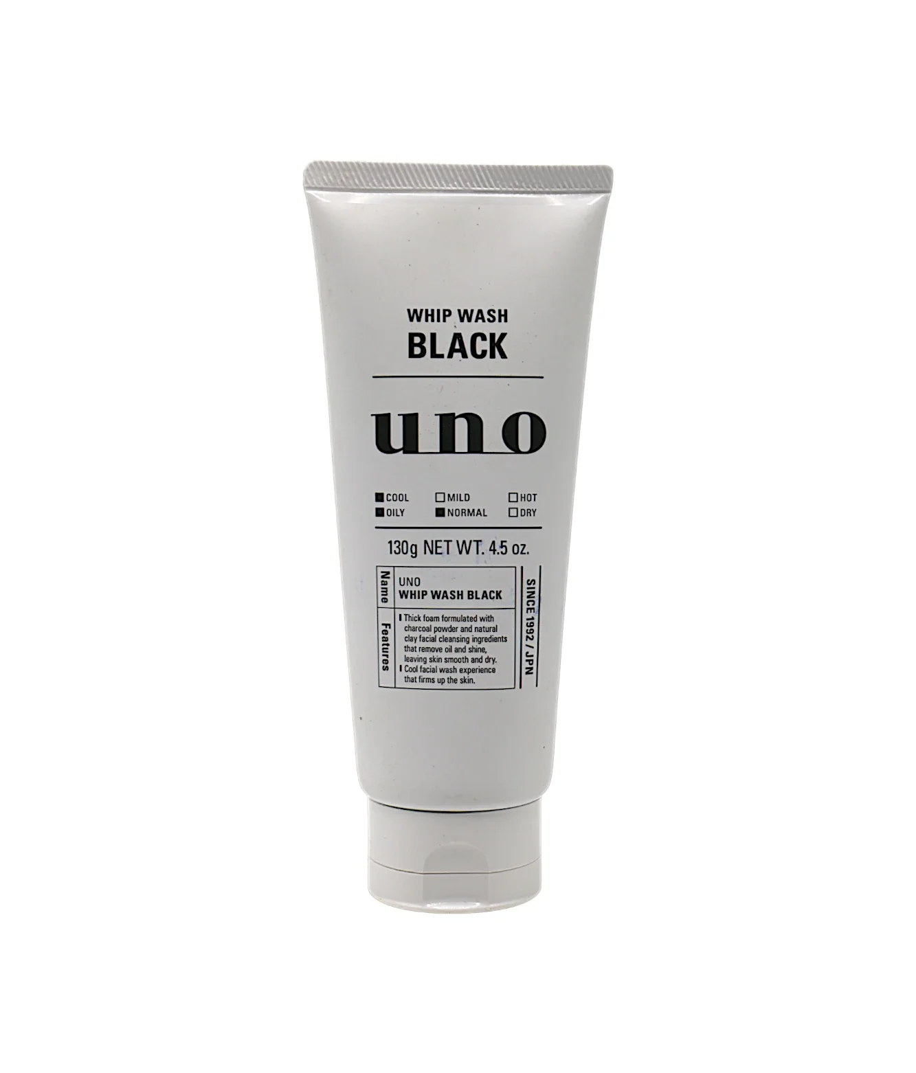 uno face wash black 130g vietnam