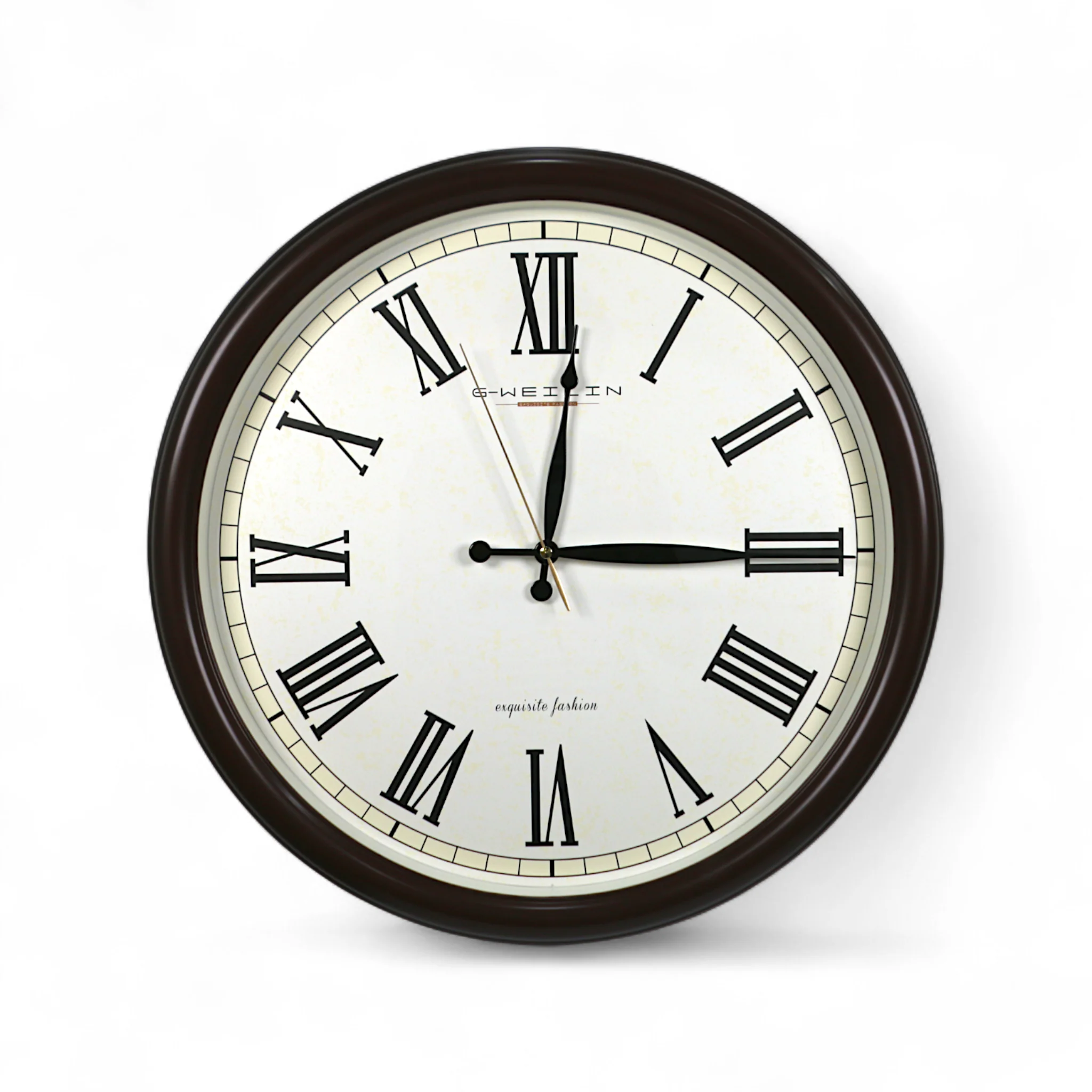 wall clock brown china 21"x21"